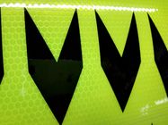 Heldere Auto Gele en Zwarte Hoge Zicht Weerspiegelende Plakband 5cm*50m/rolt Pijltekens