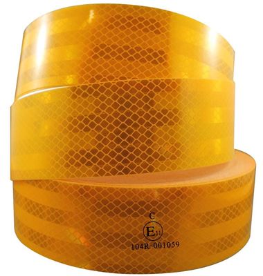 Op maat afdrukbare hoge intensiteit prismatische diamant opvallendheid Dot-C2 waterdichte PET-waarschuwing zelfklevende stickers reflecterende tape
