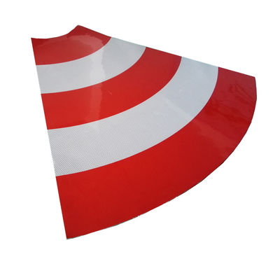 1.24m * 45.7m MicroPrismatic PVC Honingraat Reflecterende Vinyl Sticker Film Reflecterende Folie voor Verkeersborden Verkeersveiligheidsborden