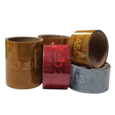 Fabriekslevering PET gemetalliseerd Hi Vis Geel Saso 2913 Reflectieve band voor auto's Trucks Reflectieve materiaal