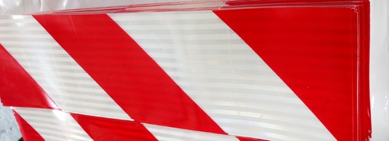 135 mm*565 mm veiligheidsreflecterende sticker aangepast achtermarkering reflecterende stickerplaat voor zware voertuigen