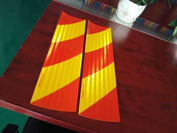 Weerbestendige rood-geel voertuigreflecterende tape Pakket 1 rol/doos