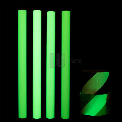 Milieuvriendelijke weerbestendige PVC fotoluminescerende zelfklevende vinyltape Glow-in-the-Dark lichtgevende filmvinyl