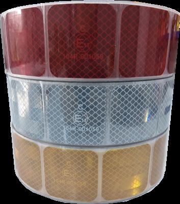 2 inch hoge intensiteit prismatische acryllijm ECE 104 reflecterende tape met Emark Dot zelfklevende retro reflecterende tape