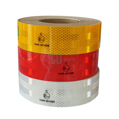 Diamond Grade Zelfklevende Reflector Veiligheidswaarschuwing Sticker Reflectiva Cinta ECE104R Reflecterende Sticker Tape Truck voor Lange Voertuigen