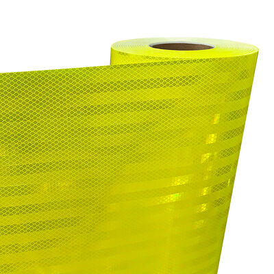 5cm Cinta 3m Reflectivo 8910a Fietsreflector Micro Prismatic DOT-C2 Fluorescerend Lime Geel Groen Reflecterende Tape voor Vrachtwagens