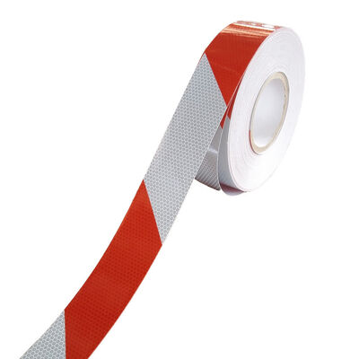 DIN30710 Rood Wit Chevron Reflector Reflecterende Strip Tape Zelfklevende Radium Stickers Rol Reflecterend