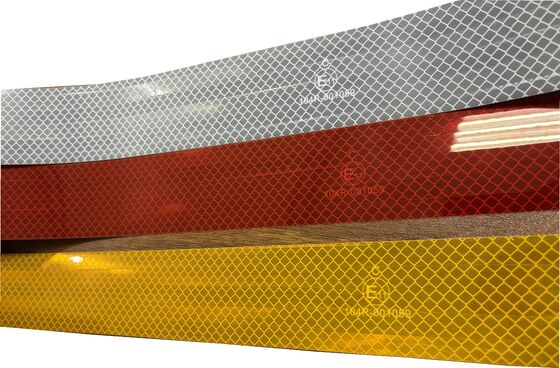2 inch hoge intensiteit prismatische acryllijm ECE 104 reflecterende tape met Emark Dot zelfklevende retro reflecterende tape