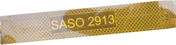 Hoge Zicht Gele Weerspiegelende Band met de Tekens van SASO 2913