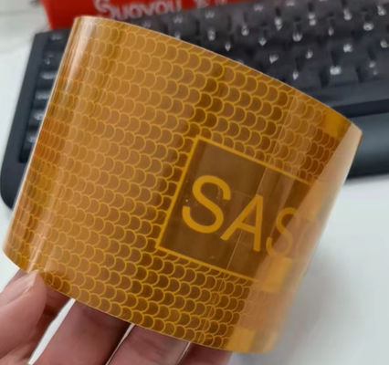 SASO 2913 Reflecterende Sticker PET Reflecterende Tape Veiligheidsmarkering Waarschuwing Reflectorstrips voor Auto Vrachtwagen Aanhanger Decoratie Accessoires