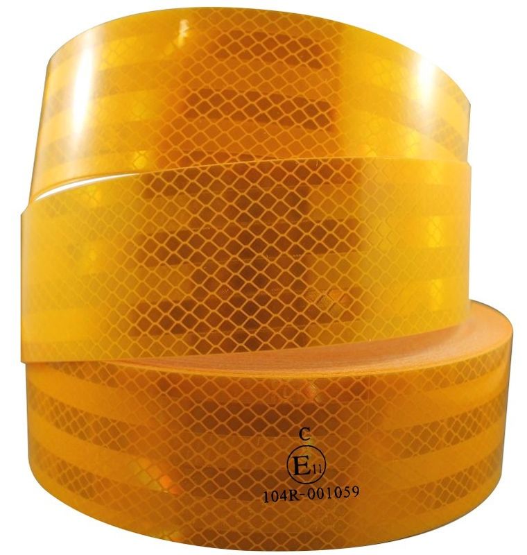 Op maat afdrukbare hoge intensiteit prismatische diamant opvallendheid Dot-C2 waterdichte PET-waarschuwing zelfklevende stickers reflecterende tape