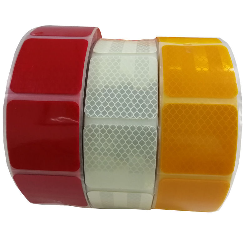Hoge zichtbaarheid Custom Logo ECE 104 R PET Semi Cut Tape Segmented Precut Custom Cut Reflective Tape Strips