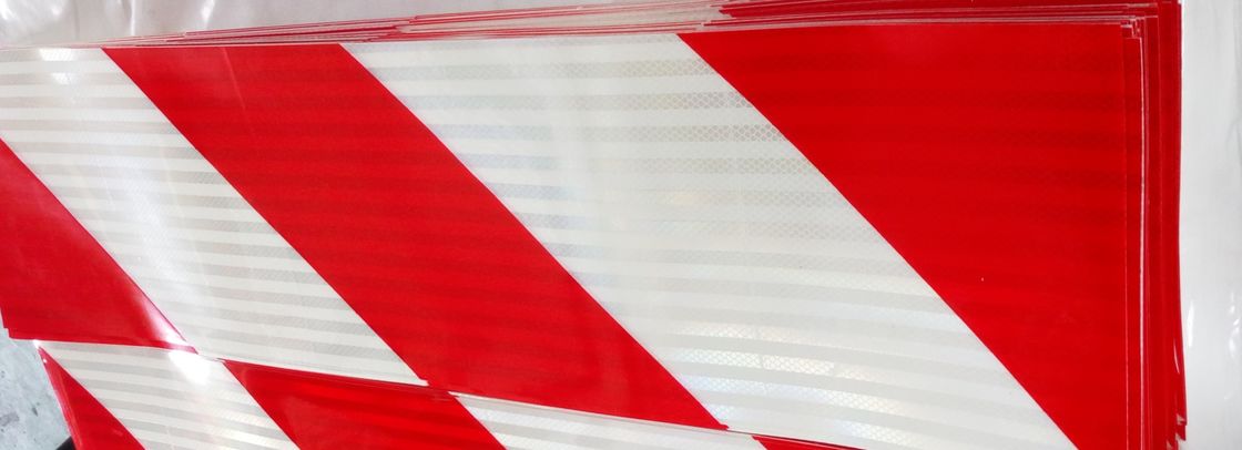 135 mm*565 mm veiligheidsreflecterende sticker aangepast achtermarkering reflecterende stickerplaat voor zware voertuigen