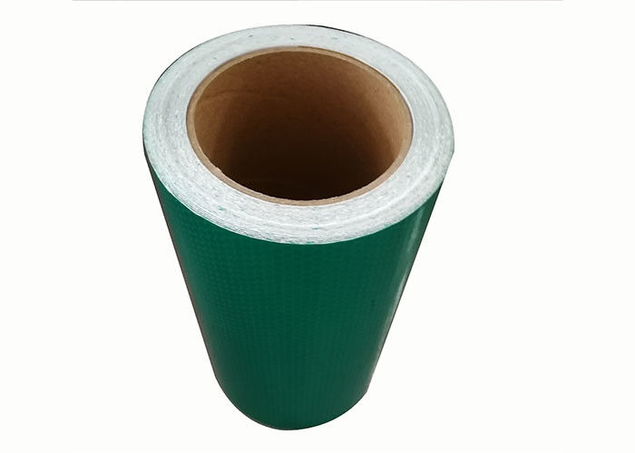 Van de het Teken Vinylpolyester van pvc Groenachtig blauw Oranje Voor het drukken geschikt Weerspiegelend Materiaal 1.22m*45.72m/Broodje