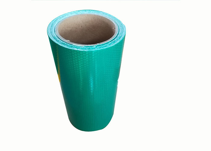 De Rang van de veiligheids het Enige Opgeruimde Hoge Intensiteit Weerspiegelende Afdekken, Oranje Groen Honingraat Weerspiegelend Vinyl