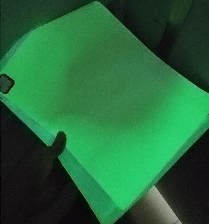 Photoluminescent Gloed in het Donkere Pvc-Blad is in Voor het drukken geschikt Uitgangsteken 1.24m*45.7m van toepassing/Broodje