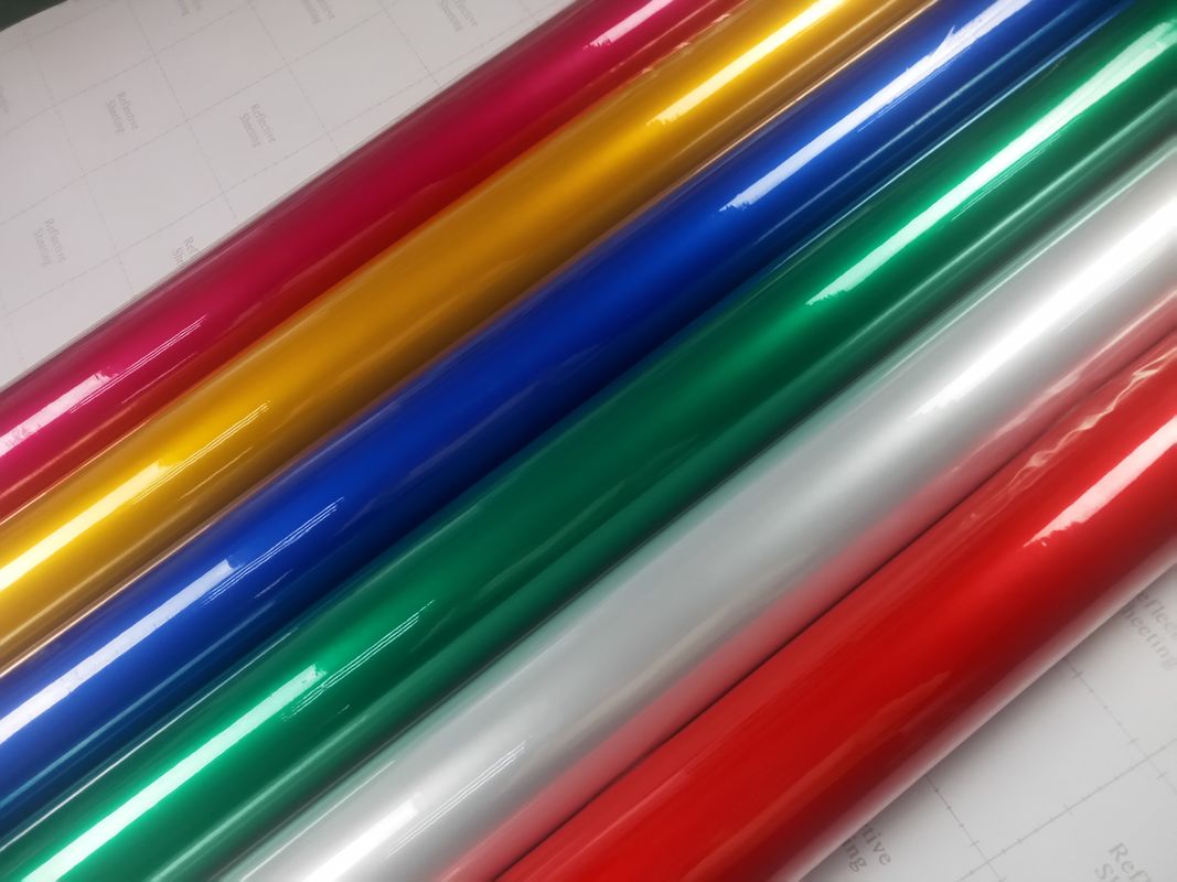 5100 Wit snijden zelfklevend glazen kralen Retroreflecterend technisch kwaliteit Retro reflecterend teken Sticker filmplaat rol