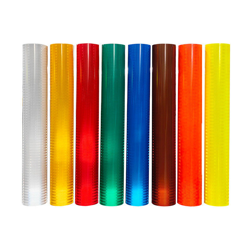Hoog zichtbare wegveiligheid Vinyl Prismatische EGP Gele latexplaat Reflectieve vinylrol