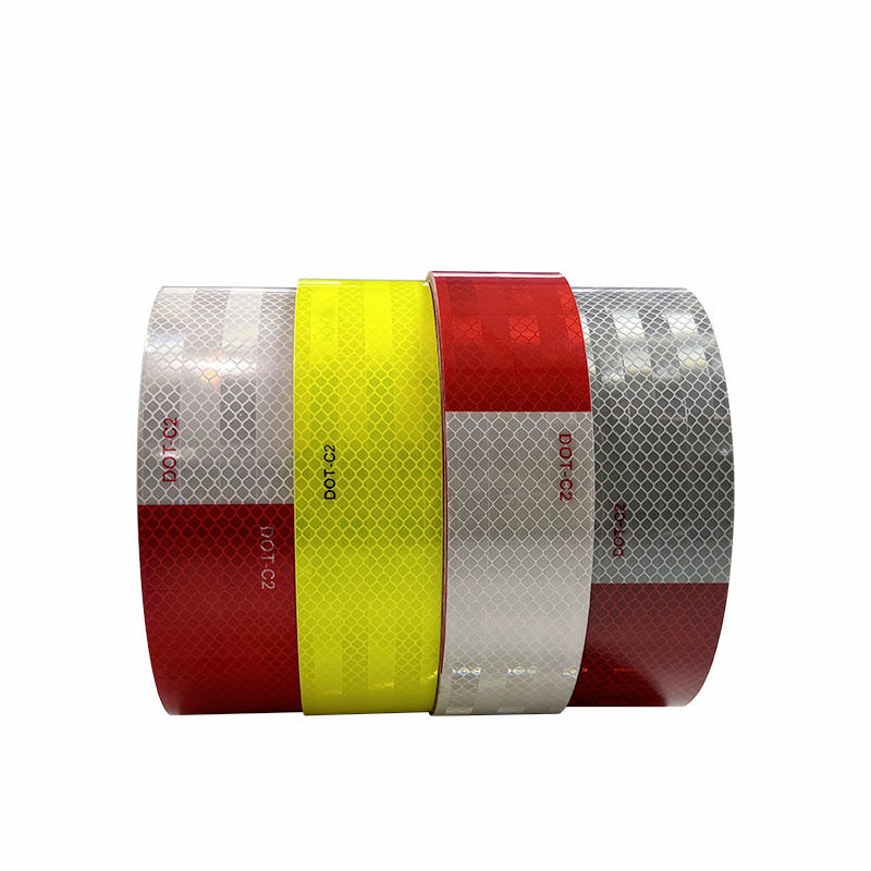 5cm Cinta 3m Reflectivo 8910a Fietsreflector Micro Prismatic DOT-C2 Fluorescerend Lime Geel Groen Reflecterende Tape voor Vrachtwagens