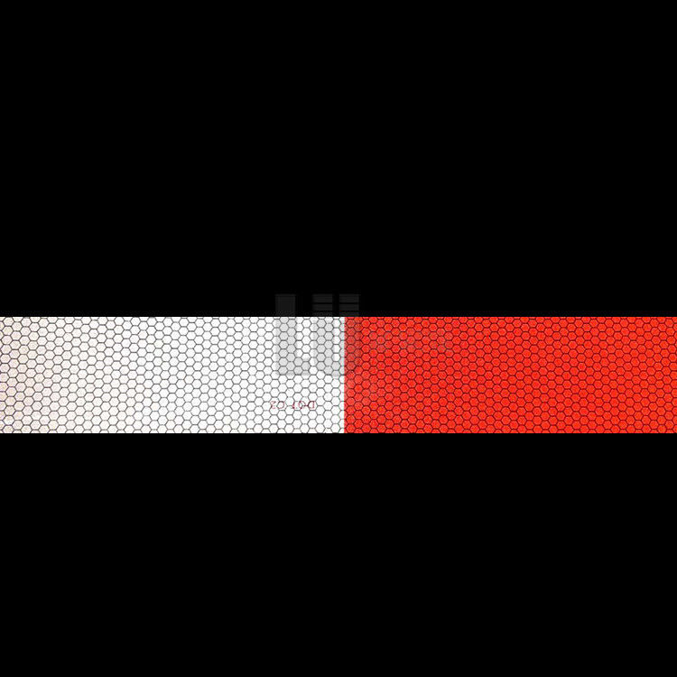 Drukgevoelige kleefstof Dot C2 reflecterende tape, witte en rode kleur