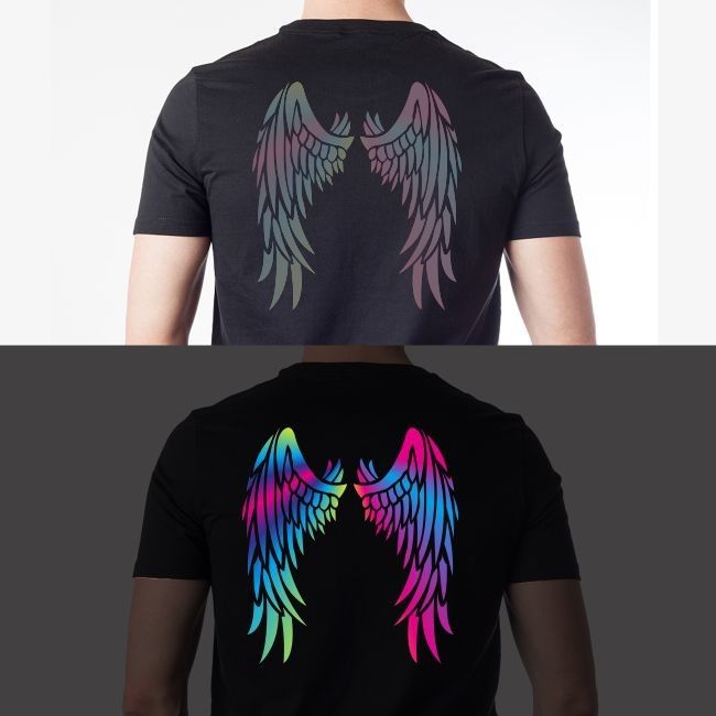 Regenboog 1.40m*100m Hitteoverdracht TPU/PES Weerspiegelende Bandbladen voor doek