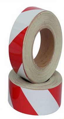 Crystal Color Reflective Film Sticker Gattice Geel Zwart & Rood Wit Diagonale Reflective Strip Waarschuwingsband