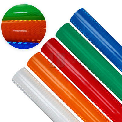Hoge intensiteit zichtbaarheid zelfklevend prismatisch PET-honingraat wit reflecterend vel papier vinyl materiaal voor verkeersborden
