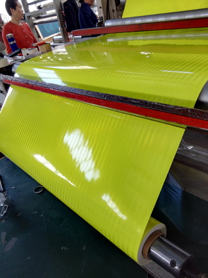 Fluorescerende gele groene kalk oranje micro prismatische reflecterende plaatfilm voor optimale zichtbaarheid van verkeersborden