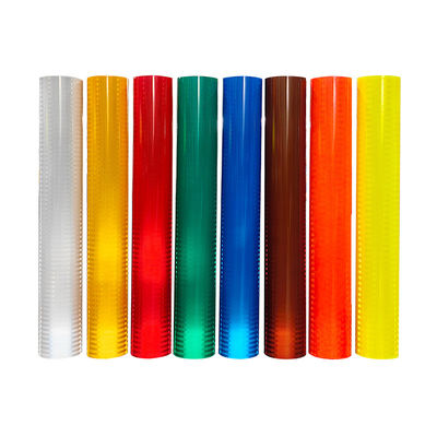 Hoog zichtbare wegveiligheid Vinyl Prismatische EGP Gele latexplaat Reflectieve vinylrol