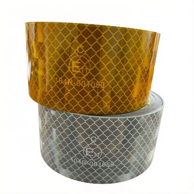 2 inch hoge intensiteit prismatische acryllijm ECE 104 reflecterende tape met Emark Dot zelfklevende retro reflecterende tape