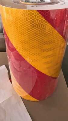 Yellow Red Reflective Rear Marking Plates for Truck, Car Safety,warning Reflective Tape
