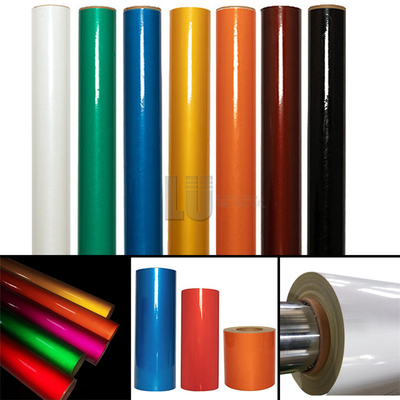 LU Waterdicht Wit Veiligheidssnijmachine Reflectief materiaal Vinyl Kleefstof Vinyl Reflectivo Conspicuity Reflective Film Roll